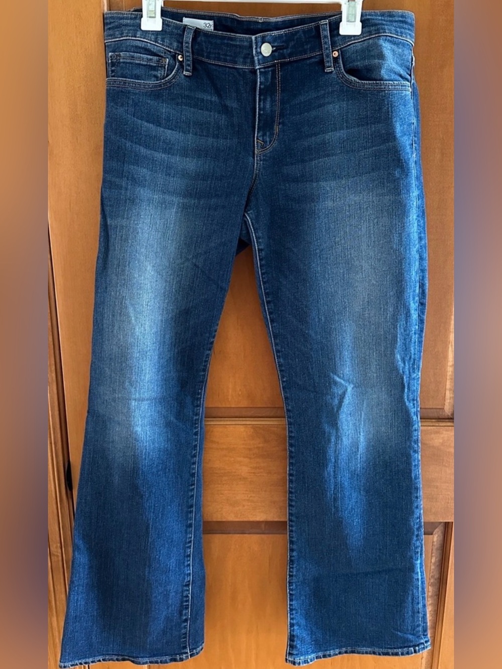 GAP 1969 Sexy Boot Mid Rise Blue Flare Jeans 32R